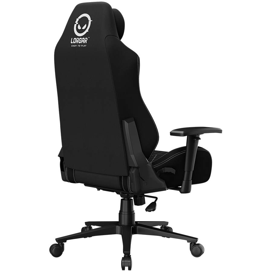 LORGAR CHA41, Ergonomic Gaming Chair Advanced, premium anti-stain fabric, Black/white
