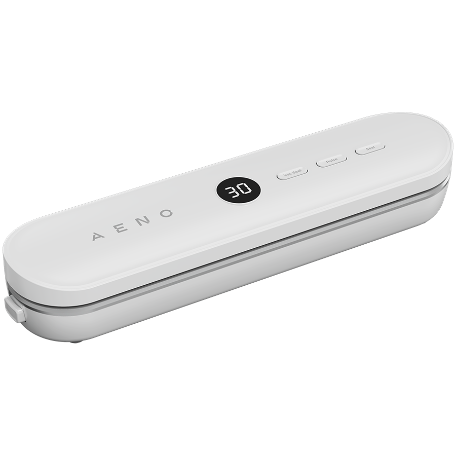 Vacuum Sealer, white, LED display, 80W