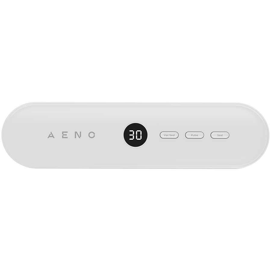Vacuum Sealer, white, LED display, 80W
