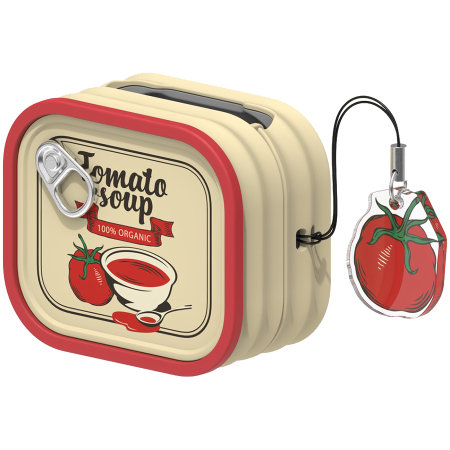 Samsung Galaxy Buds4 / Buds4 Pro Food Can Case Red
