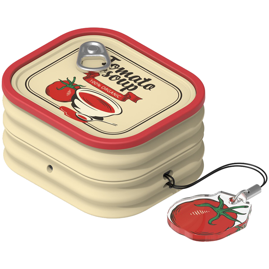 Samsung Galaxy Buds4 / Buds4 Pro Food Can Case Red