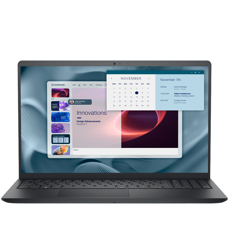 Dell Pro 15 Essential PV15250, 15.6" FHD (1920 x 1080), non-Touch, Intel Core i5-1334U (10C, up to 4.6GHz), 16GB DDR5 (1x16GB, 4400MT/s), M.2 512GB SSD, Intel UHD, Wi-Fi 6, BT, HDMI, 1xUSB-C 3.2, 1xUSB 3.2, 1xUSB 2.0, FngPr, Win11 Home
