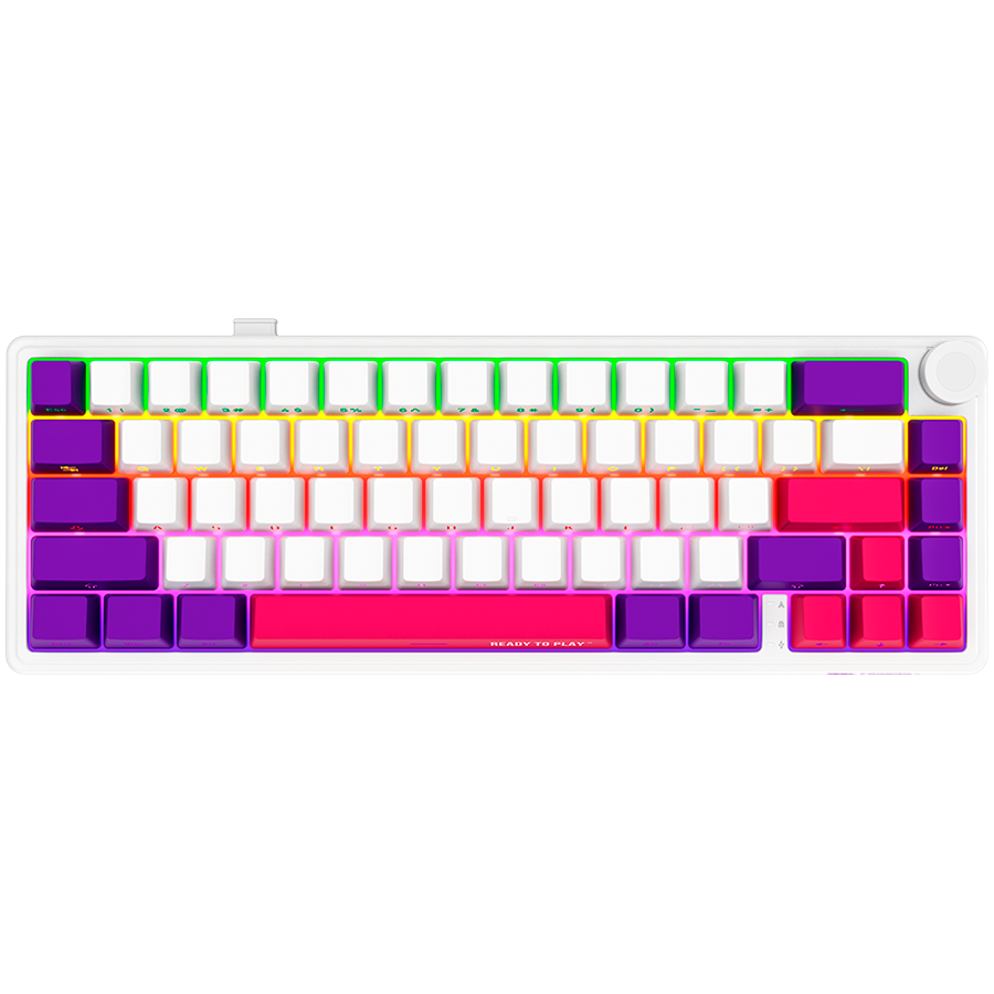 LORGAR KBP70MW, Wireless 65% Mechanical Gaming Keyboard Pro, White Glavna slika proizvoda