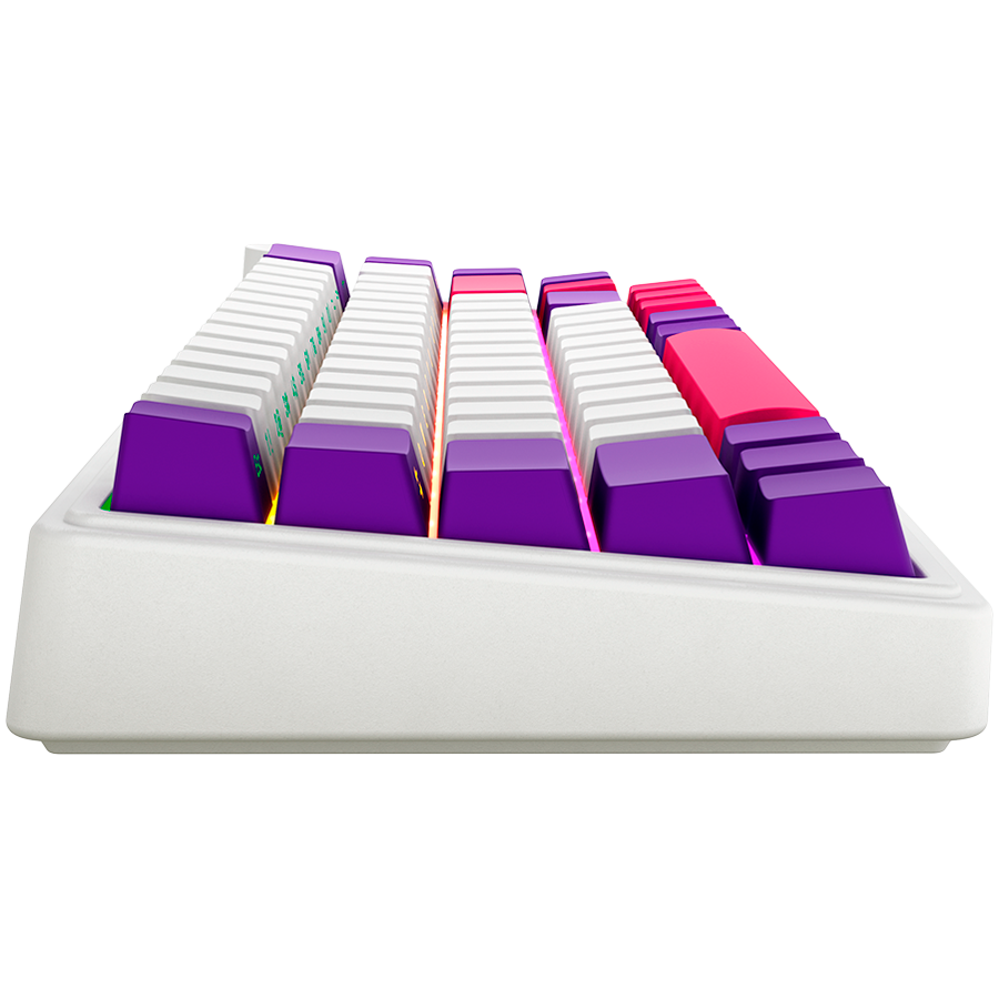 LORGAR KBP70MW, Wireless 65% Mechanical Gaming Keyboard Pro, White