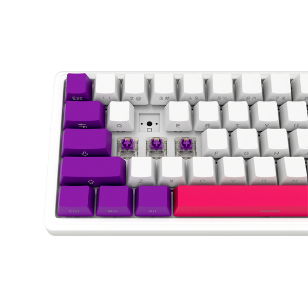 LORGAR KBP70MW, Wireless 65% Mechanical Gaming Keyboard Pro, White
