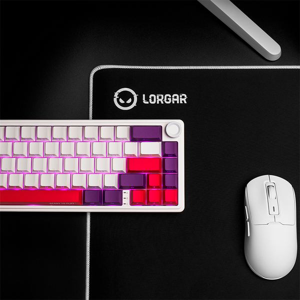 LORGAR KBP70MW, Wireless 65% Mechanical Gaming Keyboard Pro, White