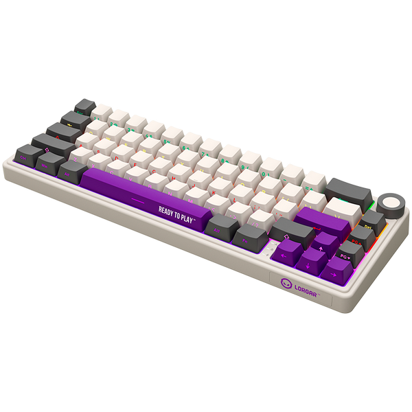 LORGAR KBP70MW, Wireless 65% Mechanical Gaming Keyboard Pro, Beige