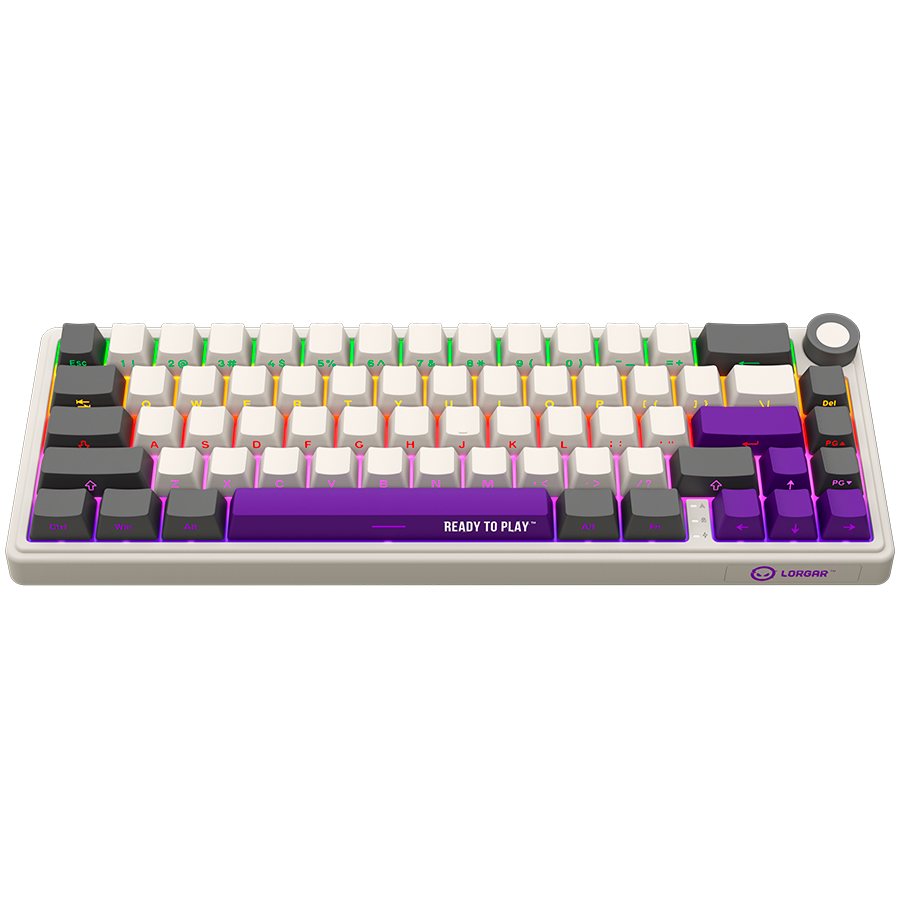 LORGAR KBP70MW, Wireless 65% Mechanical Gaming Keyboard Pro, Beige