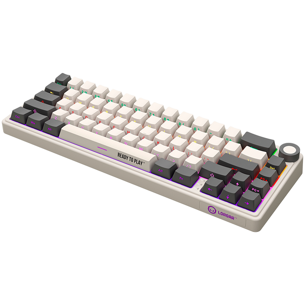 LORGAR KBP70MW, Wireless 65% Mechanical Gaming Keyboard Pro, Beige