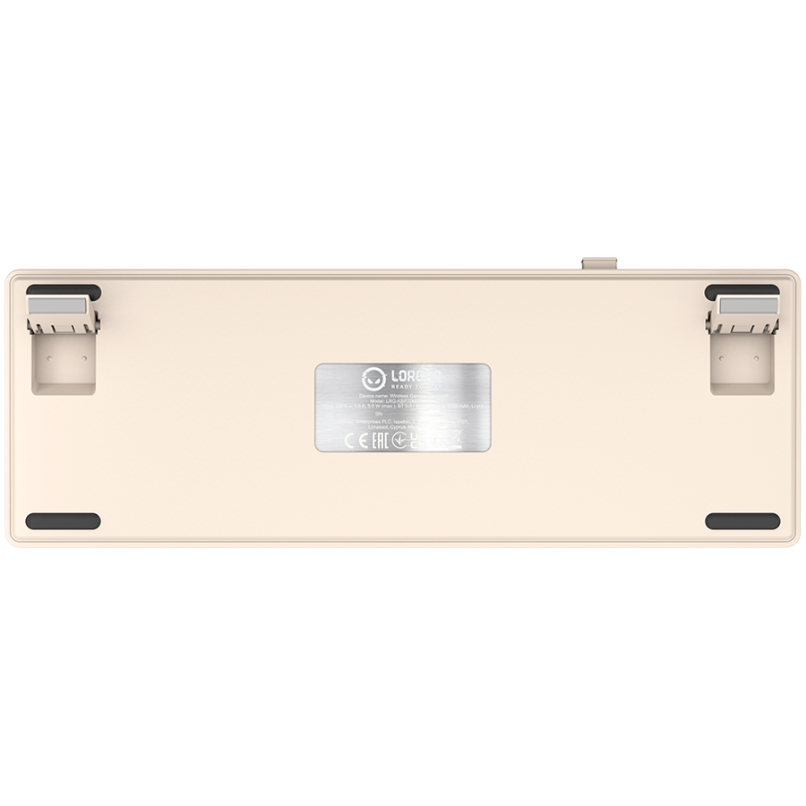 LORGAR KBP70MW, Wireless 65% Mechanical Gaming Keyboard Pro, Beige