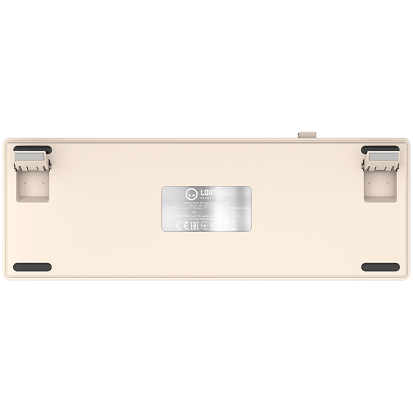 LORGAR KBP70MW, Wireless 65% Mechanical Gaming Keyboard Pro, Beige
