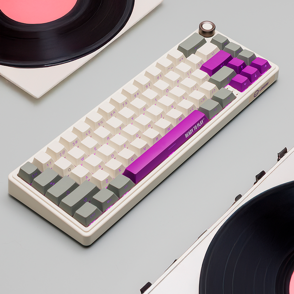LORGAR KBP70MW, Wireless 65% Mechanical Gaming Keyboard Pro, Beige