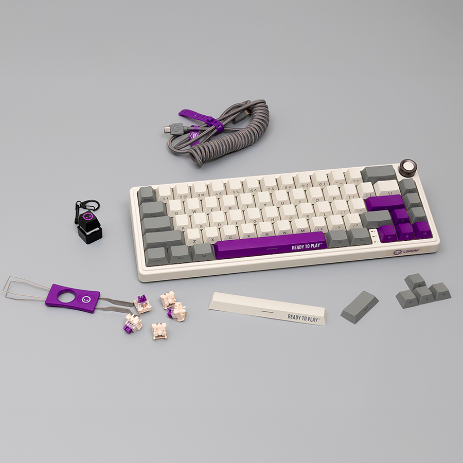 LORGAR KBP70MW, Wireless 65% Mechanical Gaming Keyboard Pro, Beige