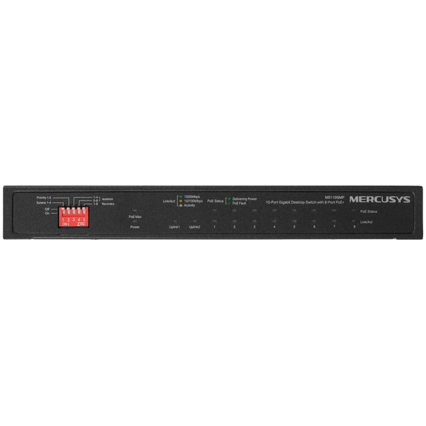 Mercusys MS112GMP 12-Port Gigabit Desktop Switch with 8-Port PoE+