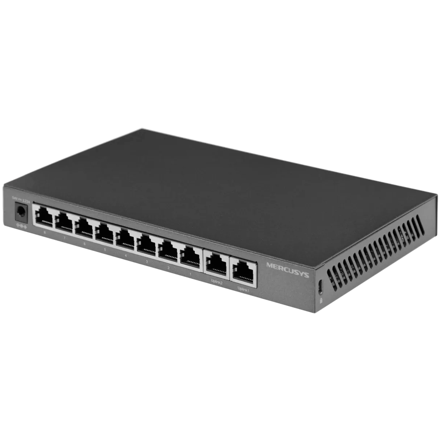 Mercusys MS112GMP 12-Port Gigabit Desktop Switch with 8-Port PoE+